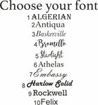 fonts for personalization