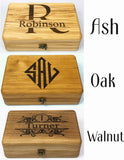 Personalized wooden watch box