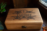 Personalized wooden watch box