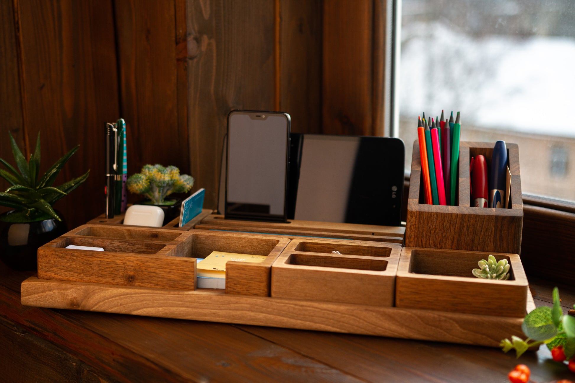 Wooden Office Accessories, Desk Organizers